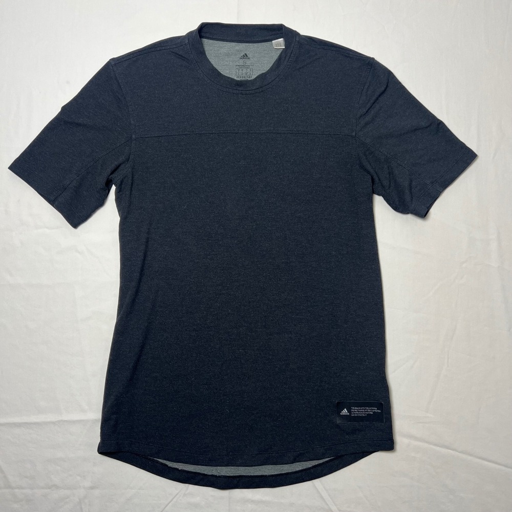 Adidas Aeroready Performance Fit Shirt Mens Small Charcoal Grey FL4295 Training